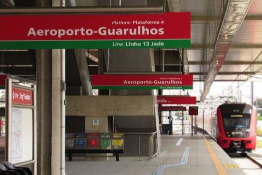 Trem expresso até o Aeroporto de Guarulhos ganha parada na estação Palmeiras-Barra Funda
