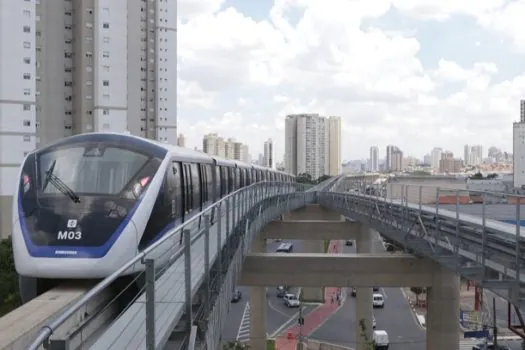 Linha 15- Prata do Metrô terá operação diferenciada neste domingo, 11