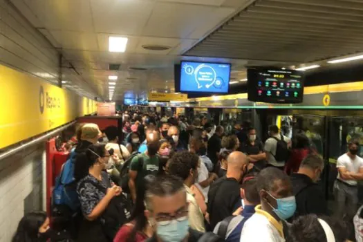 Falha elétrica no Metrô de SP interrompe circulação de trens na Linha 4-Amarela