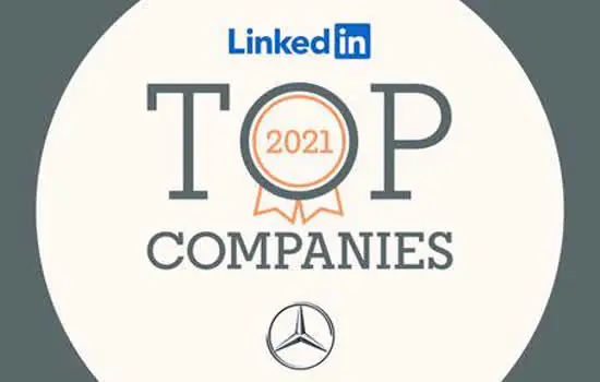 Mercedes-Benz é destaque no LinkedIn Top Companies 2021 do Brasil