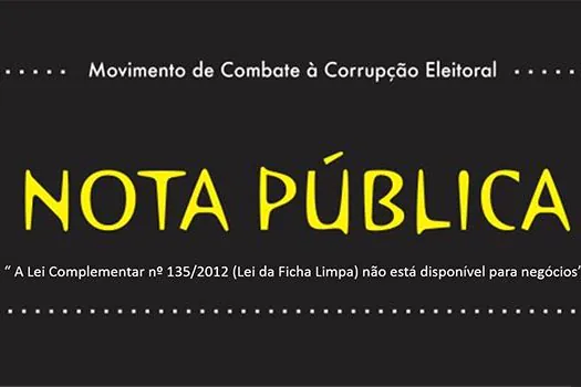 Movimento de Combate à Corrupção Eleitoral reage a promessas de Lira sobre Ficha Limpa