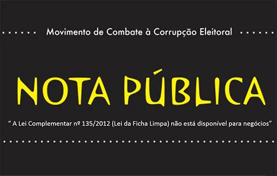 Movimento de Combate à Corrupção Eleitoral reage a promessas de Lira sobre Ficha Limpa