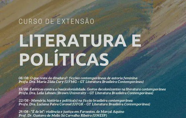 Literatura e Políticas são temas de ciclo de debates online