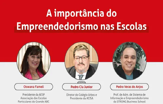 Empreendedorismo nas escolas é tema de live da ACISA