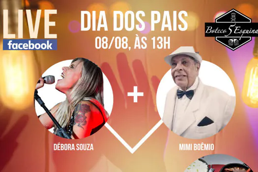 Consagrado cantor Mimi Boêmio participa de live solidária em boteco andreense