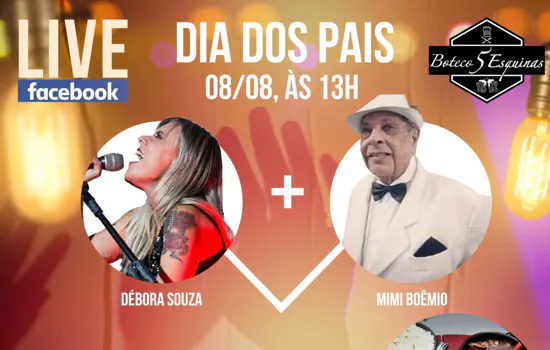 Consagrado cantor Mimi Boêmio participa de live solidária em boteco andreense