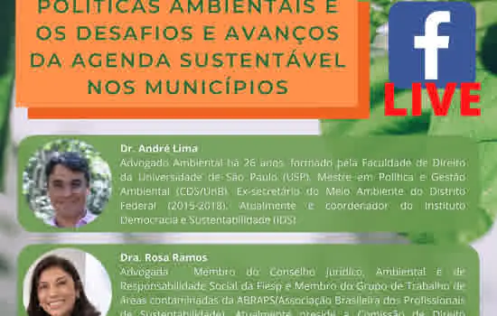 Consórcio ABC promove live sobre políticas ambientais e desafios na agenda sustentável