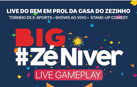 BIG #ZéNiver é a live beneficente da Casa do Zezinho