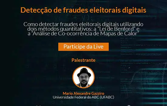 Especialista em segurança digital apresenta live sobre fraudes eleitorais