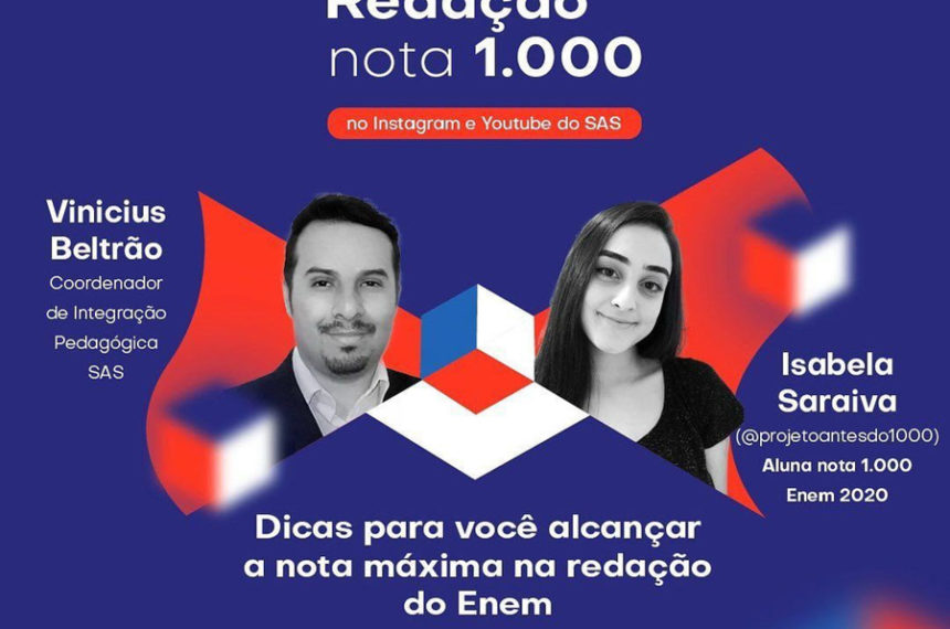 Estudante Que Tirou Nota 1000 Na Redação Do Enem Participa De Live Para ...