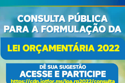 Consulta pública para LOA 2022 termina no próximo dia 15