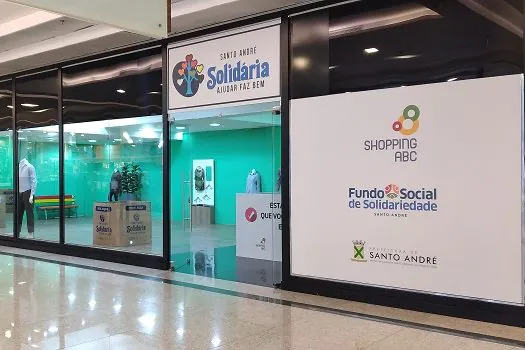 Loja Solidária do Shopping ABC recebe itens para doação no mês de aniversário da cidade