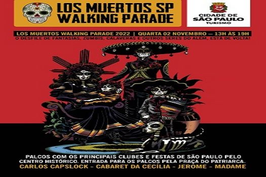 Los Muertos SP Walking Parade 2022 acontece neste dia 2 de novembro