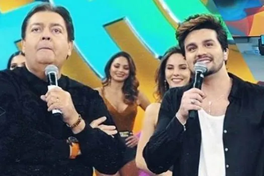 Luan Santana emociona Faustão ao pedir que ele fique na Globo