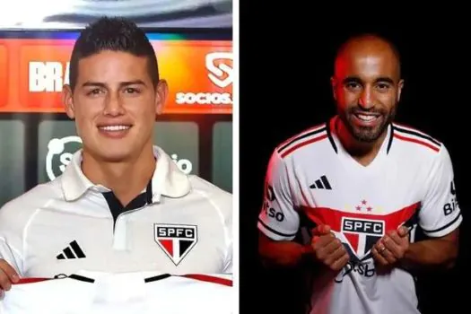 São Paulo vai apresentar Lucas e James Rodríguez para a torcida no domingo