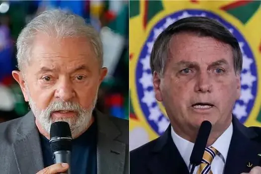 Ipespe: Distância entre Bolsonaro e Lula é a menor em 13 meses