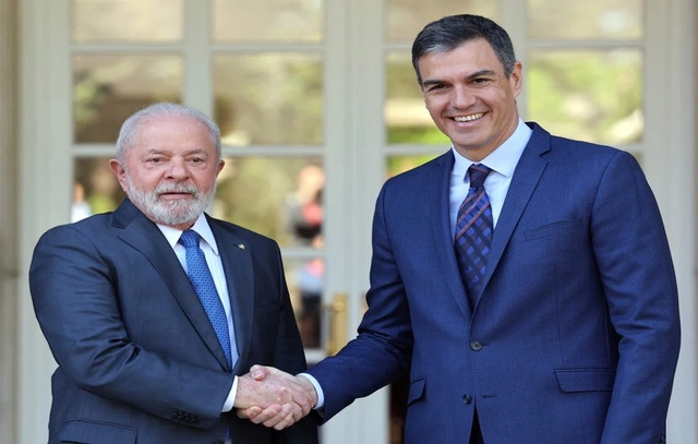 Na Espanha, Lula e Pedro Sánchez assinam três acordos