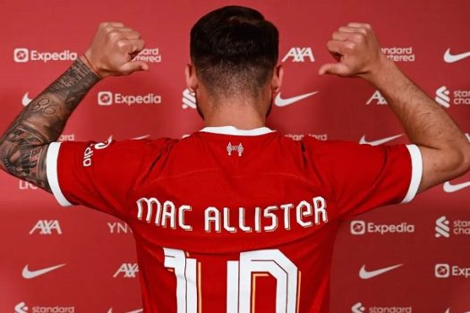 Campeão mundial Mac Allister é o novo camisa 10 de Klopp no Liverpool