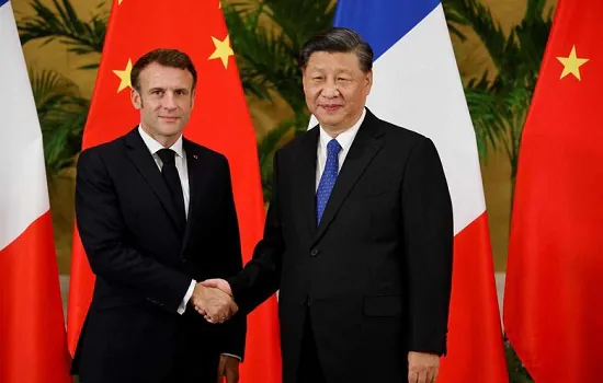 Macron insta China a ter maior participação em discussões sobre a Ucrânia