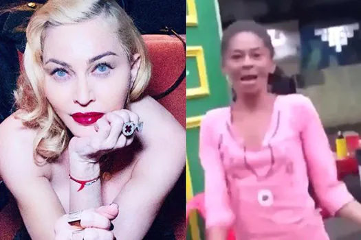 Madonna posta vídeo de brasileira que viralizou nas redes sociais