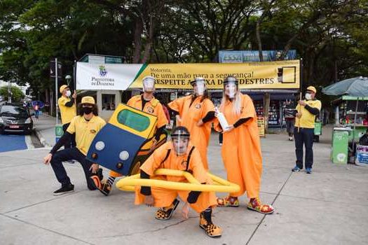 Em Diadema, Campanha Maio Amarelo tem foco nos pedestres