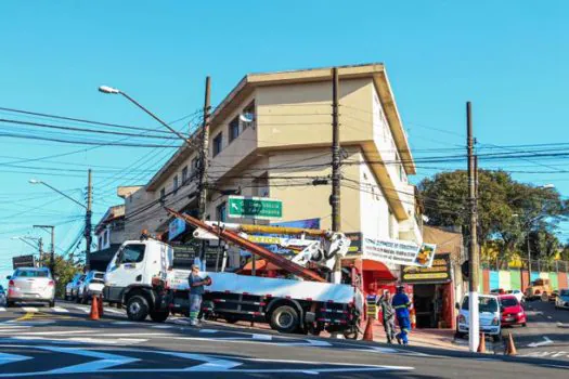 Em São Bernardo, Programa Mais Luz chega ao bairro Ferrazópolis