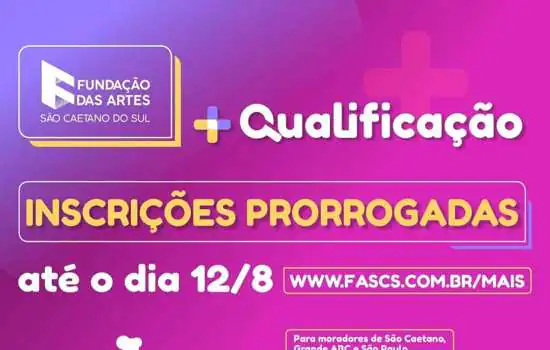 FASCS prorroga as inscrições para cursos gratuitos de Arte