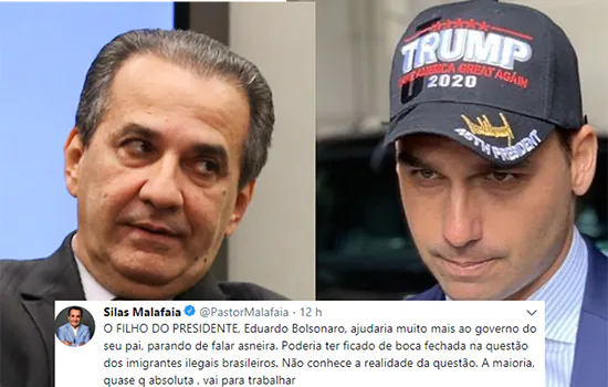 Malafaia: Eduardo Bolsonaro ajudaria mais o governo ‘parando de falar asneira’