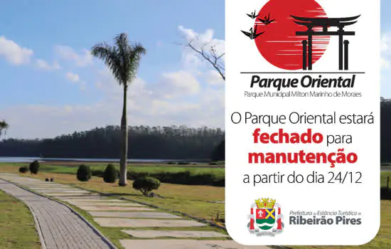 Parques de Ribeirão Pires serão fechados para manutenção