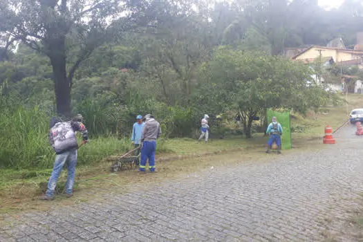 Zeladoria de Ribeirão Pires reforçou ações nesta semana