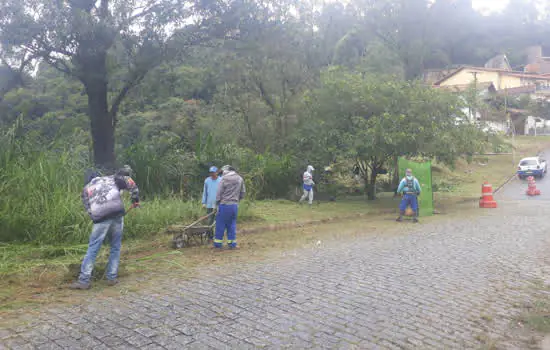 Zeladoria de Ribeirão Pires reforçou ações nesta semana