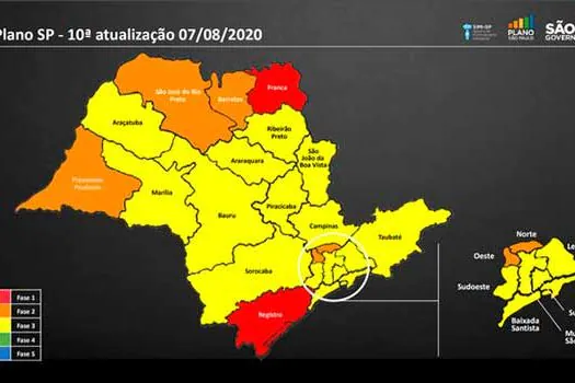 Restaurantes só podem abrir até as 22h após 14 dias na fase amarela do Plano São Paulo