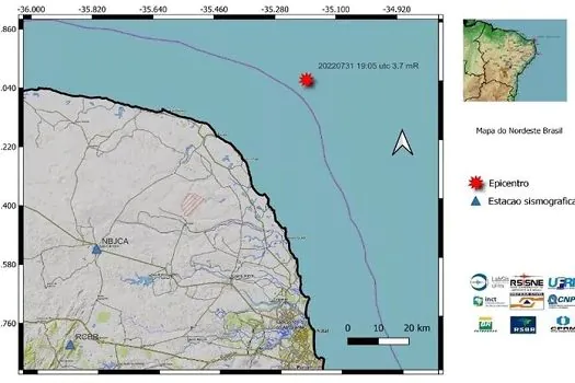 Tremores de terra são sentidos no Rio Grande do Norte
