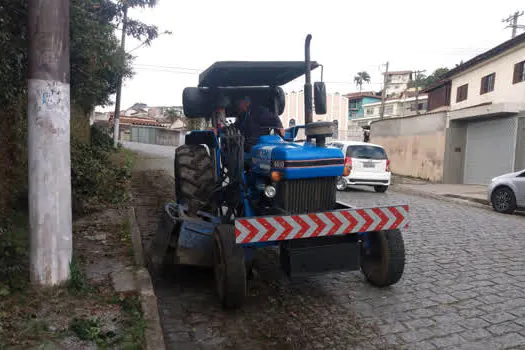 Máquinas Papa-Mato reforçam limpeza na Santa Luzia