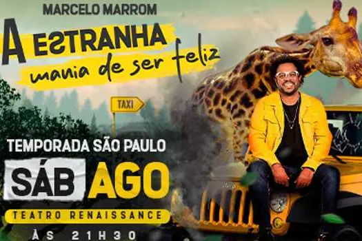 Marcelo Marrom estreia novo show A Estranha Mania De Ser Feliz