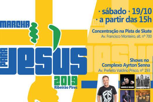 Ribeirão Pires terá Marcha para Jesus em outubro