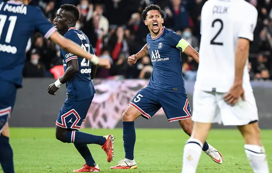 Marquinhos marca e ajuda o PSG a derrotar o Lille no Francês