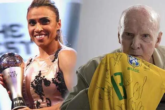 Marta e Zagallo ganharão estátuas na sede da CBF