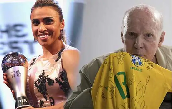 Marta e Zagallo ganharão estátuas na sede da CBF