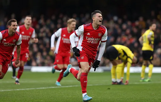 Martinelli garante vitória do Arsenal em jogo cheio de golaços contra o Watford