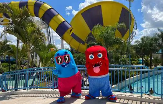 Novos mascotes do Wet’n Wild desafiam os visitantes