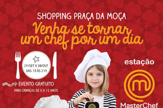 Crianças se transformam em MasterChef Junior no Shopping Praça da Moça