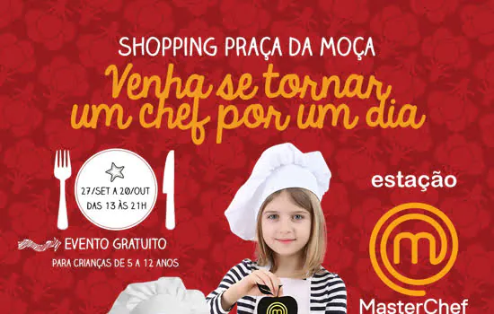 Crianças se transformam em MasterChef Junior no Shopping Praça da Moça