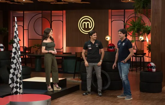 Nelson Piquet Jr. e Cacá Bueno viram comentaristas em prova do MasterChef Brasil