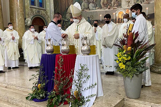 Diocese de Santo André realiza Missa Crismal na Igreja matriz da cidade