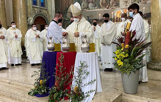 Diocese de Santo André realiza Missa Crismal na Igreja matriz da cidade