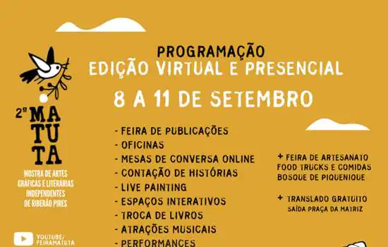 Mostra de Artes Gráficas e Literárias Independentes de Ribeirão Pires no Parque Oriental