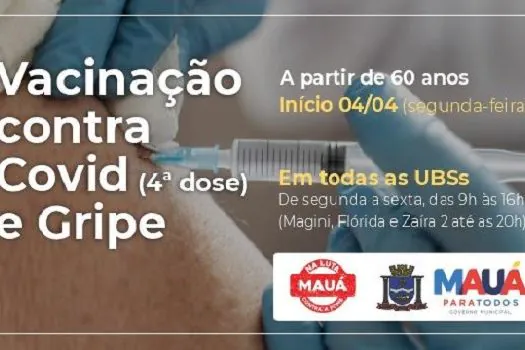 Prefeitura de Mauá avança com a vacinação contra gripe e Covid