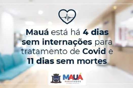 Mauá completa quatro dias sem pacientes internados por Covid