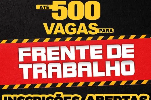 Inscrições para a “Frente de Trabalho” da Prefeitura de Mauá se encerram na sexta-feira